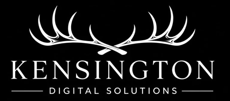 Kensington Digital Solutions logo with antler design